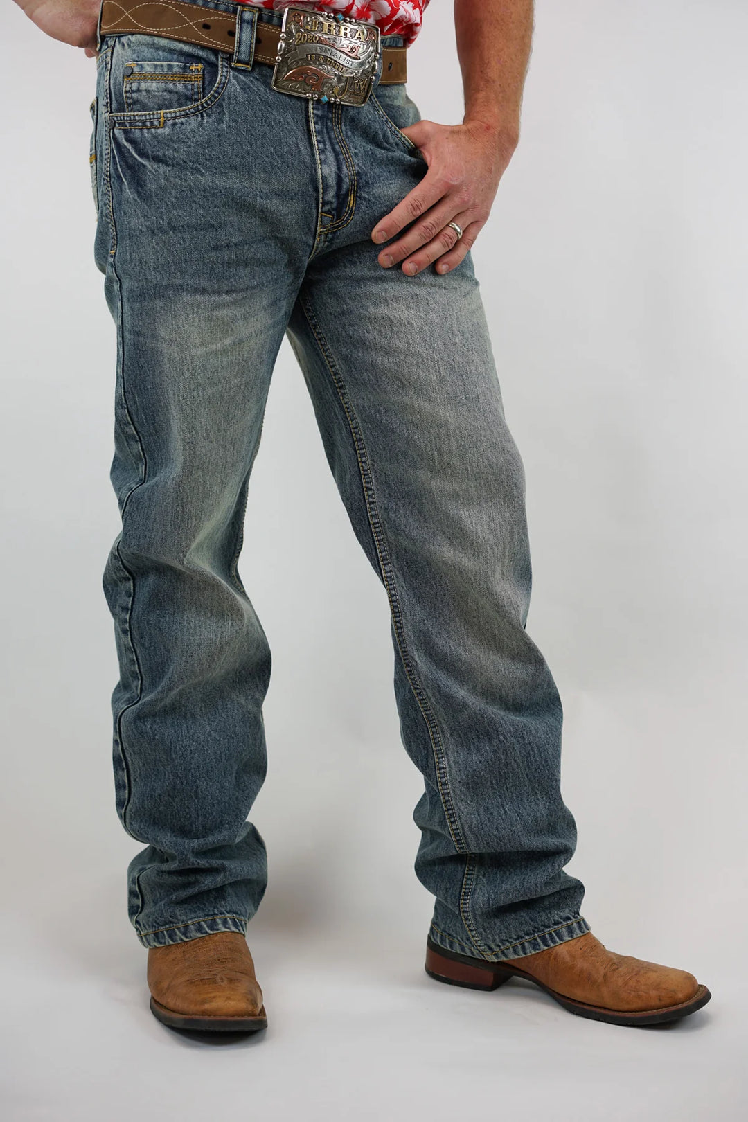 Drover Denim Jeans, Medium Wash